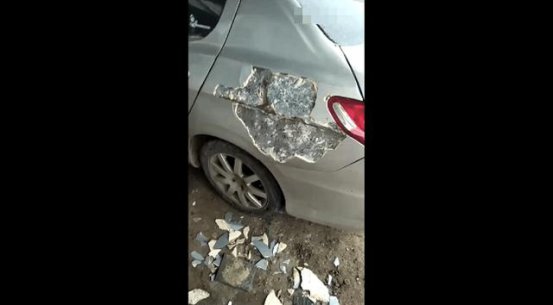 实拍：这车够良心的，车漆厚的可怕	网友：这不是混泥土吗